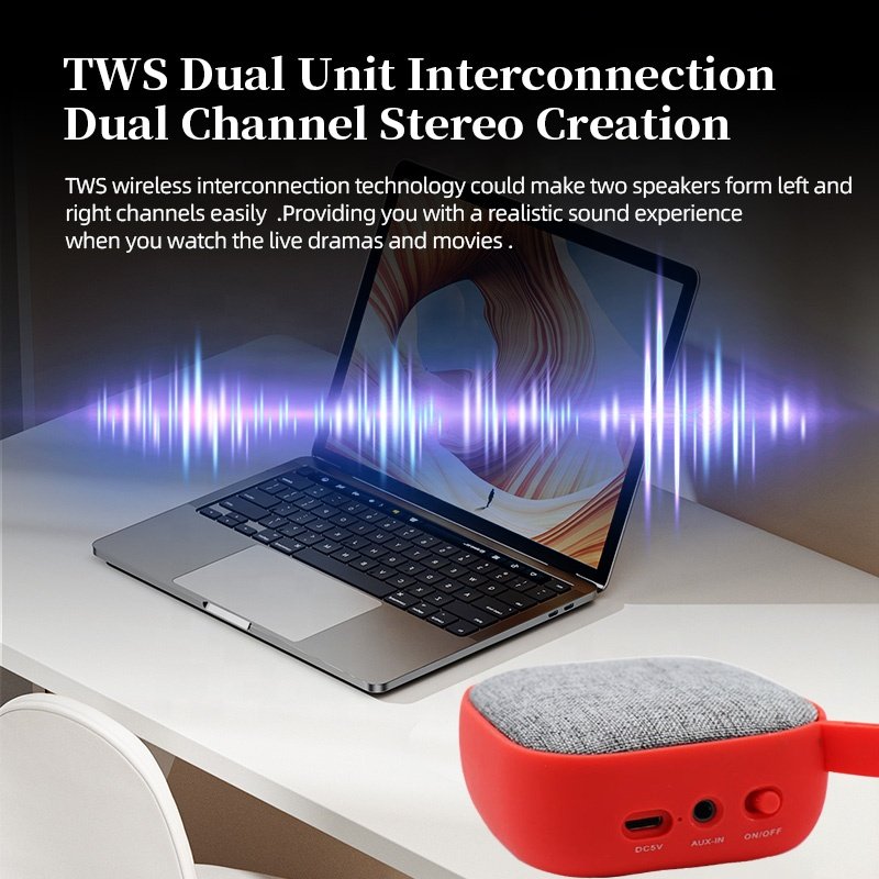 Factory High Quality Cheaper Price Top Compact Wireless Speakers Accept Customize Logo audio system sound fabric speakers