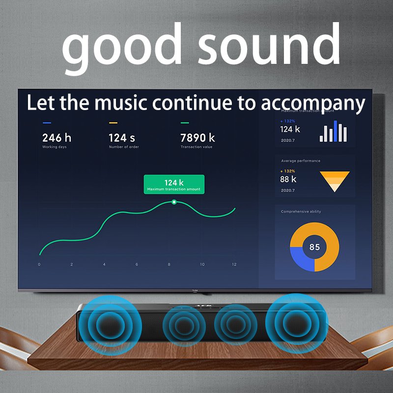 new trending products Portable Wireless Sound Bar Bluetooth Speakers With FM Radio electronic gadgets smart home theater popular