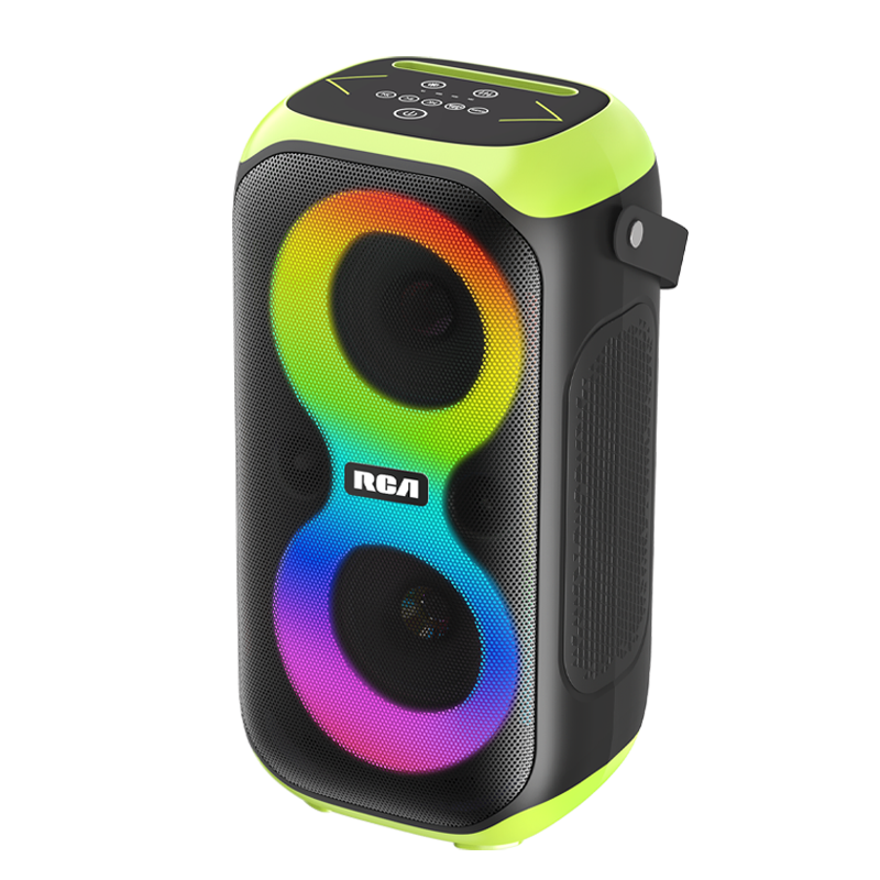 Dual 6.5 inch parlante blue tooth karaoke powered speaker partyone party speaker