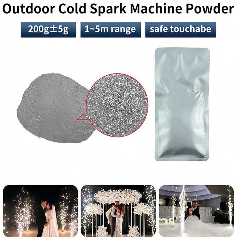 200g package Metal Ti composite Powder for Cold Spark Machine Titanium Powder Sparks Machine Consumable Audio Sound Equipment
