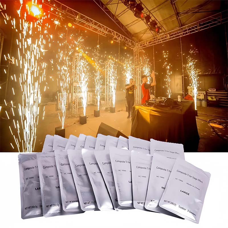 200g package Metal Ti composite Powder for Cold Spark Machine Titanium Powder Sparks Machine Consumable Audio Sound Equipment