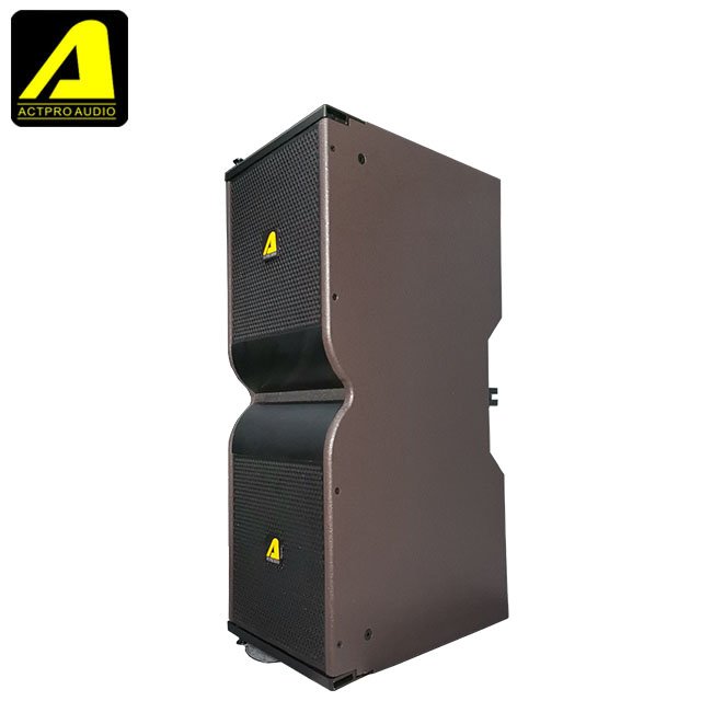 ACTPRO AUDIO KR210 Professional 10-Inch Dual Line Array Stage Speaker Audio Sound Equipment for Stages