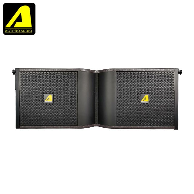 ACTPRO AUDIO KR210 Professional 10-Inch Dual Line Array Stage Speaker Audio Sound Equipment for Stages