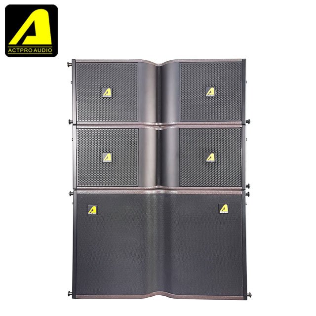 ACTPRO AUDIO KR210 Professional 10-Inch Dual Line Array Stage Speaker Audio Sound Equipment for Stages