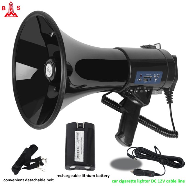 megaphone with siren 50w megaphone rechargeable speaker factory