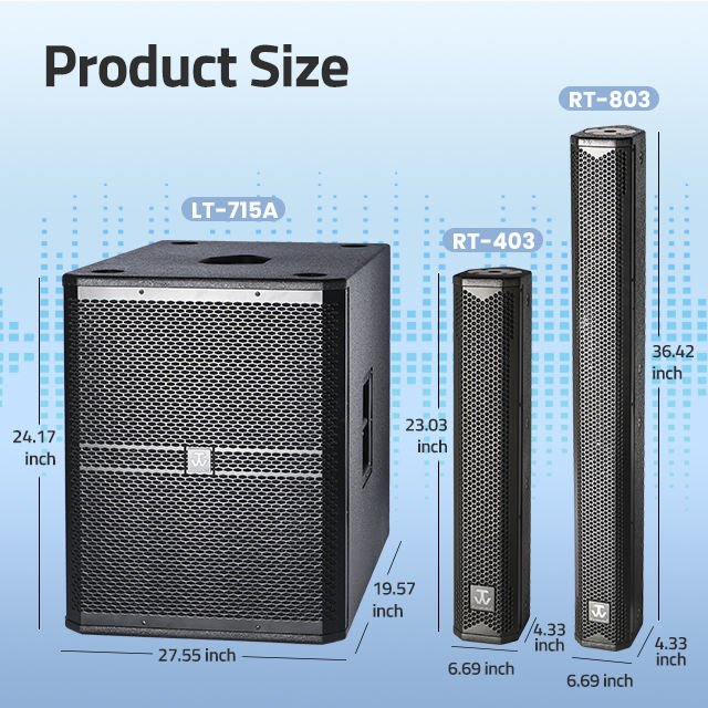 500/700W Active Outdoor Audio Dual 8 15 Inch DJ Power Speaker BoxMini Column Line Array Speakers System