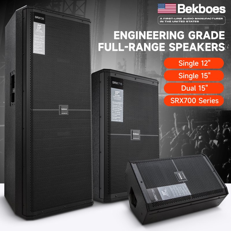 Dual 15" High Output Bass Unit SRX725 2-Way Full-Rang Speaker For Speech/DJ/Stage Performance Professional Audio Sound Equipment