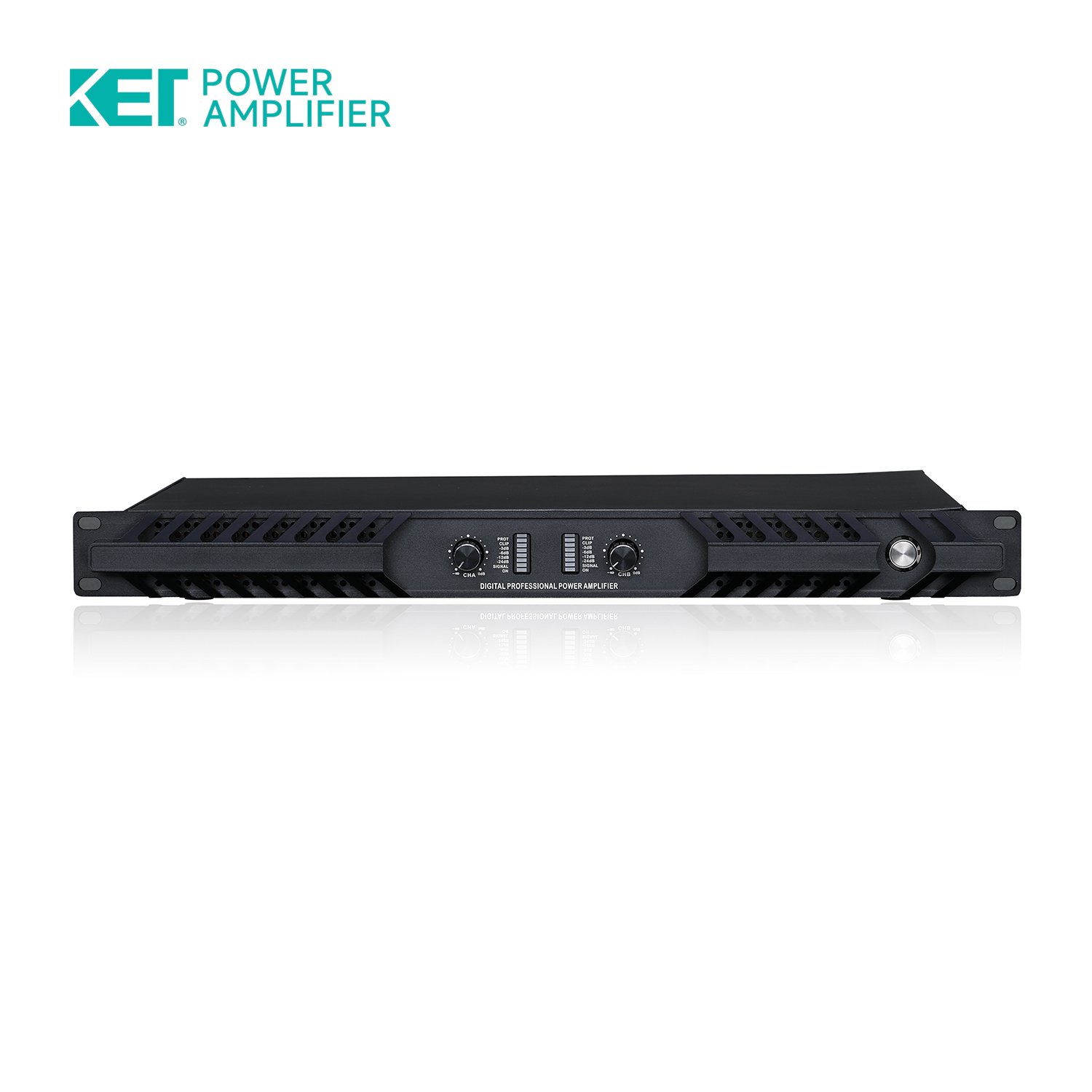 KET DP225 1U digital amplifier 2500W two channel amplifier professional for subwoofer audio sound equipment power amplifier