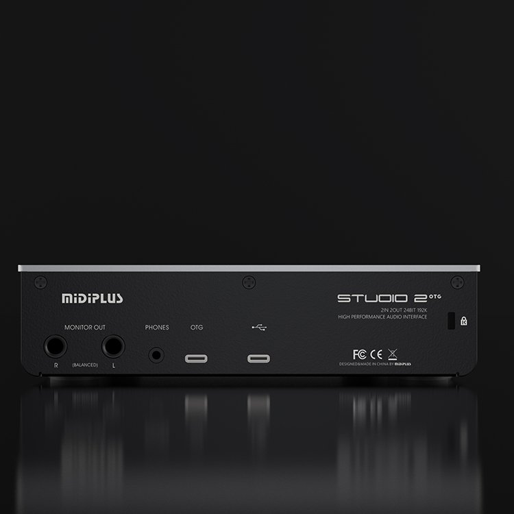 midiplus Studio 2 OTG External Audio Interface 2In2Out Computer USB PC Sound Card Recording Live Dubbing Audio Interface
