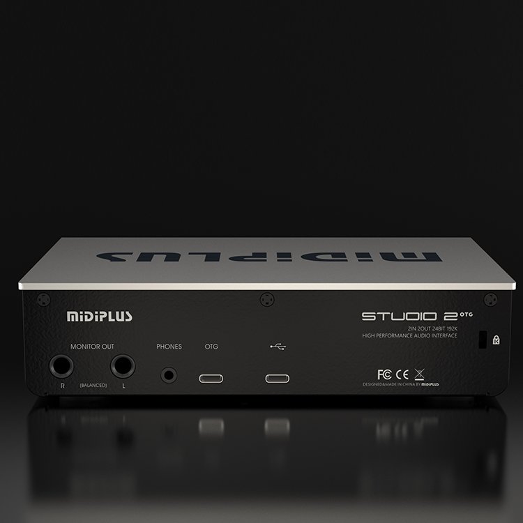 midiplus Studio 2 OTG External Audio Interface 2In2Out Computer USB PC Sound Card Recording Live Dubbing Audio Interface