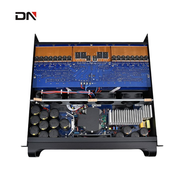 2x2400W high power 4-channel stereo power amplifier professional stage sound power amplifier equipment