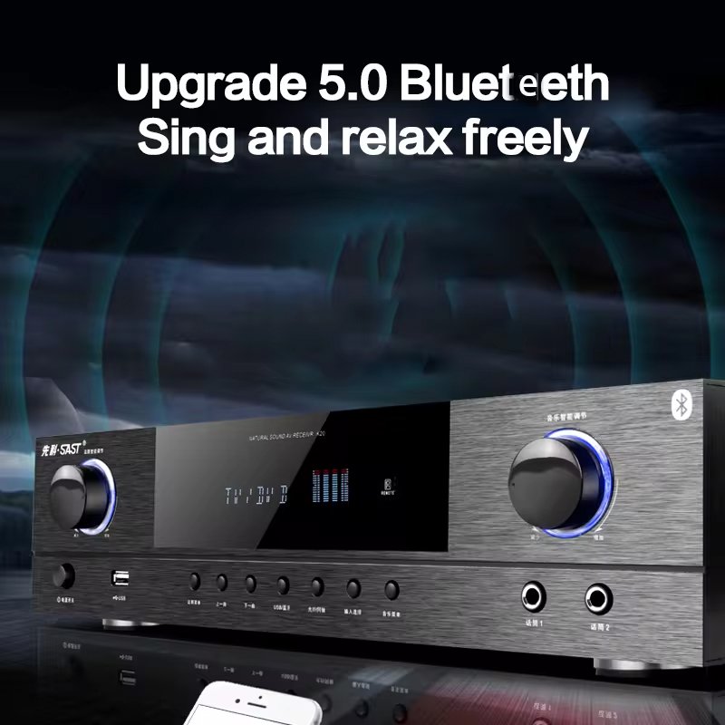 KYYSLB 900W High Power Home Audio 5.1 Amplifier Karaoke Subwoofer Blueteeth Professional Sound Equipment/Amplifiers/Speakers