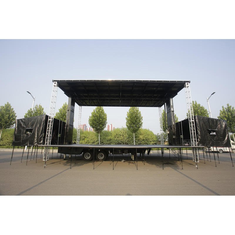 Concert Tfr Aluminum Portable Global Stage Frame Truss With Roof Dj Booth Display System Lights Event Stage Truss