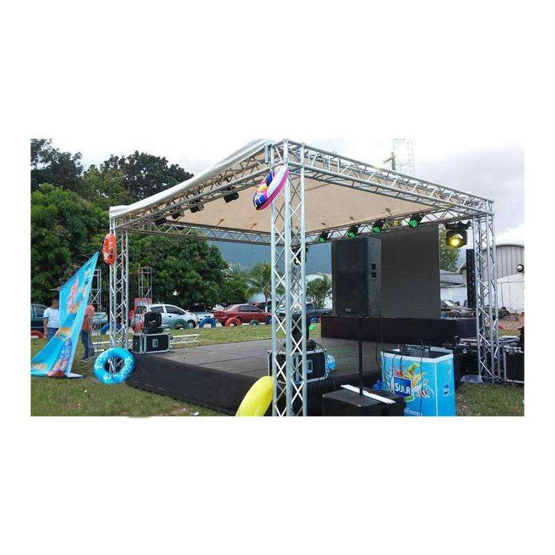 Concert Tfr Aluminum Portable Global Stage Frame Truss With Roof Dj Booth Display System Lights Event Stage Truss