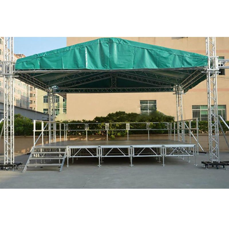 Concert Tfr Aluminum Portable Global Stage Frame Truss With Roof Dj Booth Display System Lights Event Stage Truss