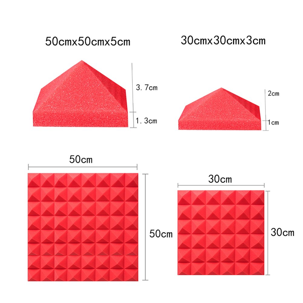 Factory Direct Sales acoustic panels 50x50 Pyramid Foam Soundproof Acoustic Wall Studio Foam Panel Sound