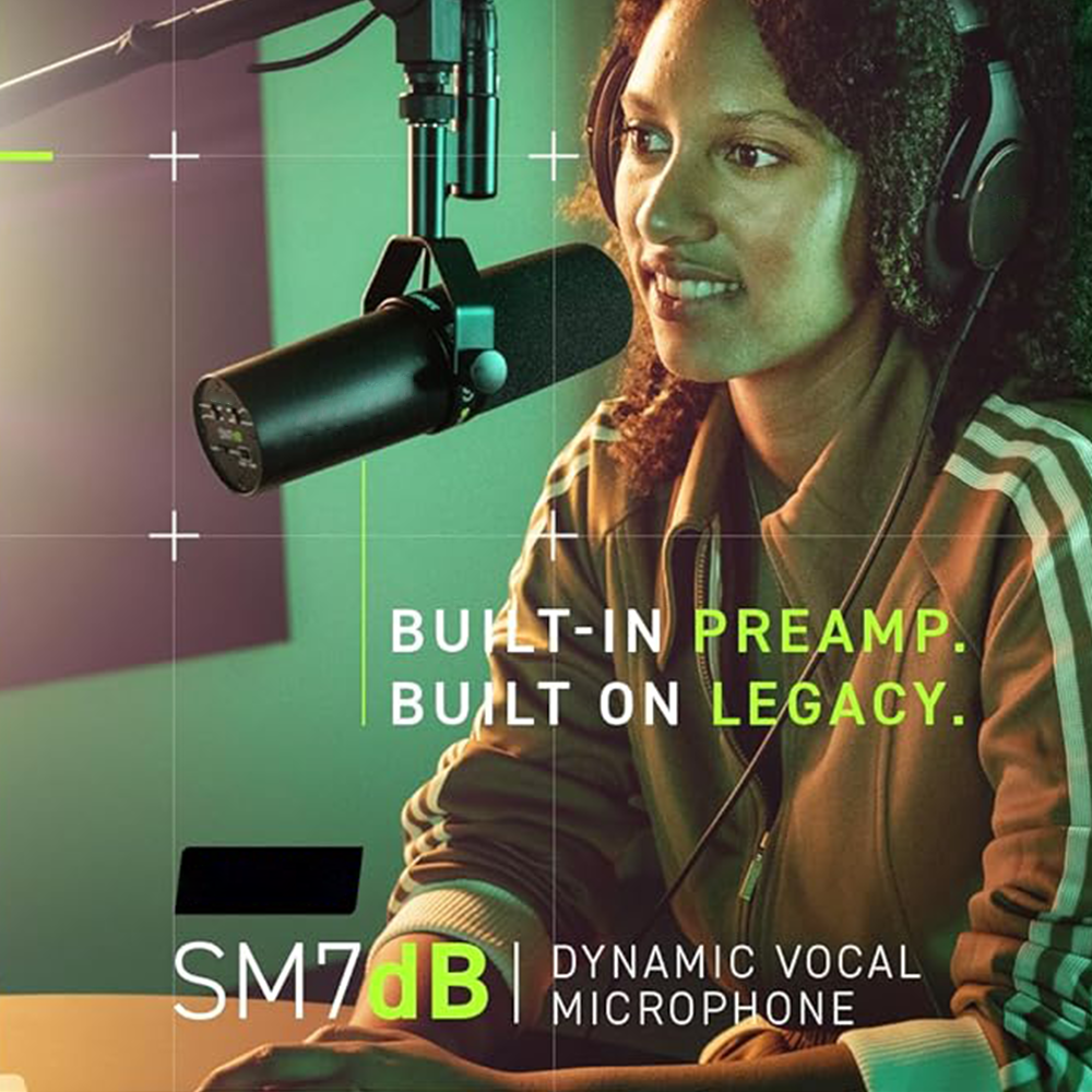 SM7db professional wired condenser Dynamic Vocal Microphone With Built-in Preamp reporter interview singing wired usb recording