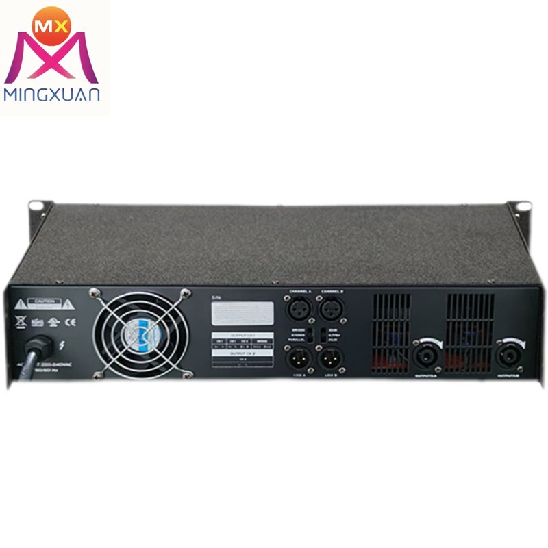 2U input output online modular 2-channel Power Amplifier Ups professional audio stereo