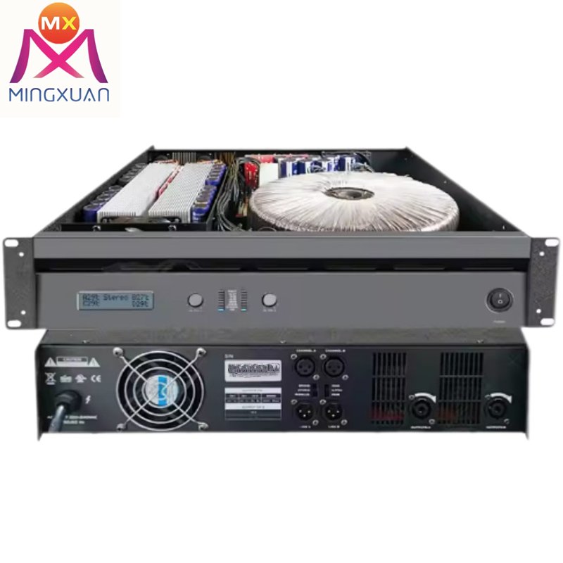 2U input output online modular 2-channel Power Amplifier Ups professional audio stereo
