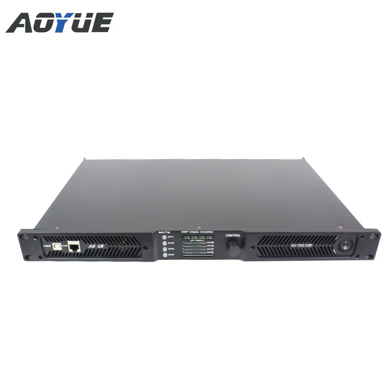 K4-1000 dsp power amplifier 4 channel dsp 1000 watts digital power amplifier sound system