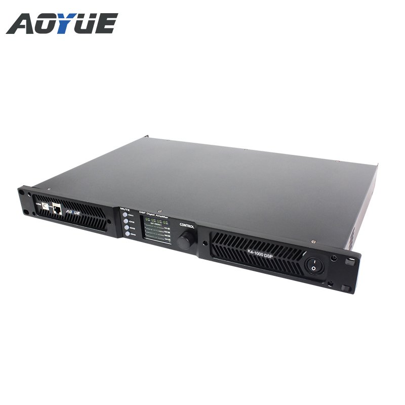 K4-1000 dsp power amplifier 4 channel dsp 1000 watts digital power amplifier sound system