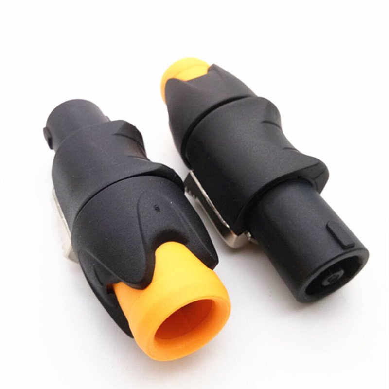 4 Pole Cable Connector Speakon NL4FC Blue 4 Pin Male Plug Compatible Audio Speaker Cable Connector