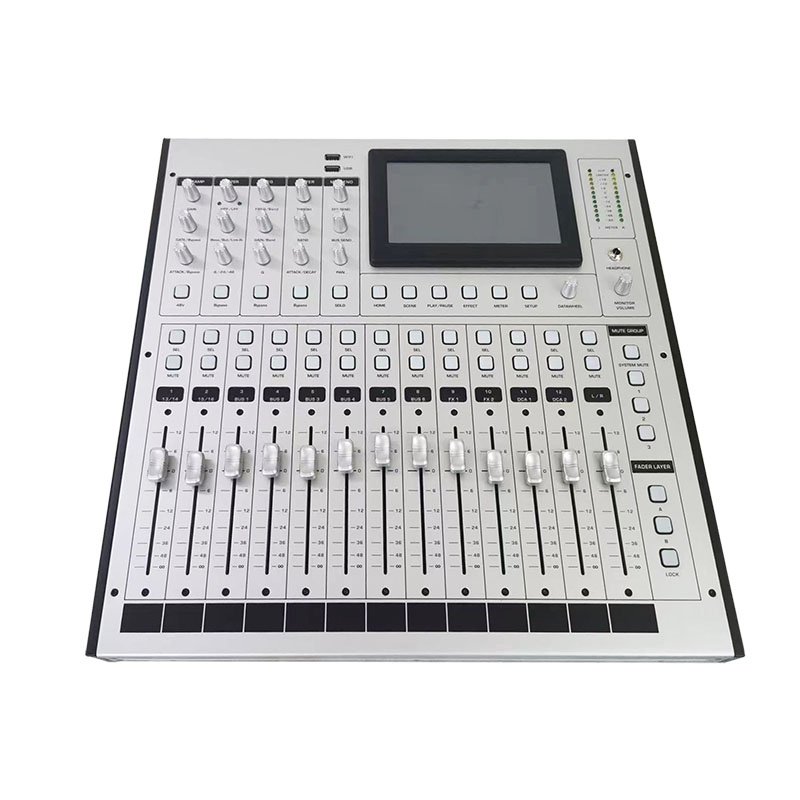 18 channel 7" Capacitive Touch Screen Sound Console Equipment Digital Audio Mixer for Stage Live Karaoke Conference