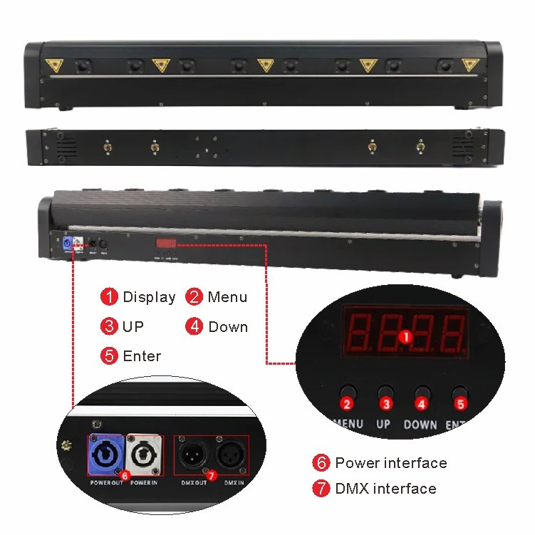 Laser Beam Bar 8 Eye Laser Light Club 8 Eye Rgb Led Bar Moving Head Laser Light For Night Club Ktv