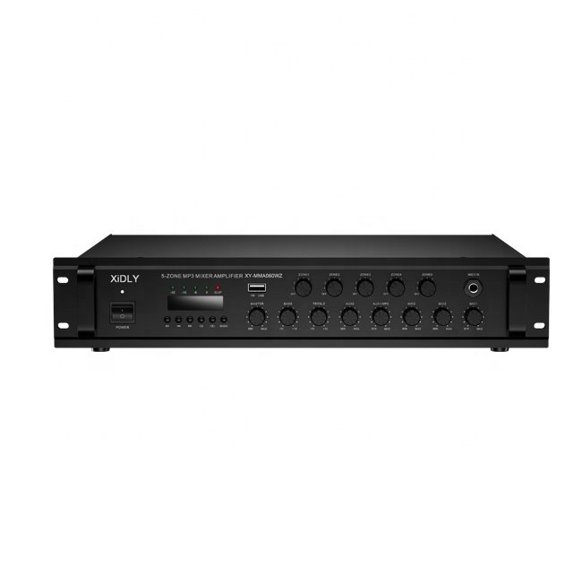 XIDLY-2021Factory Hot Sales Modern Design Sound Equipment Multi Zone Pa System Amplifier with individual volume control