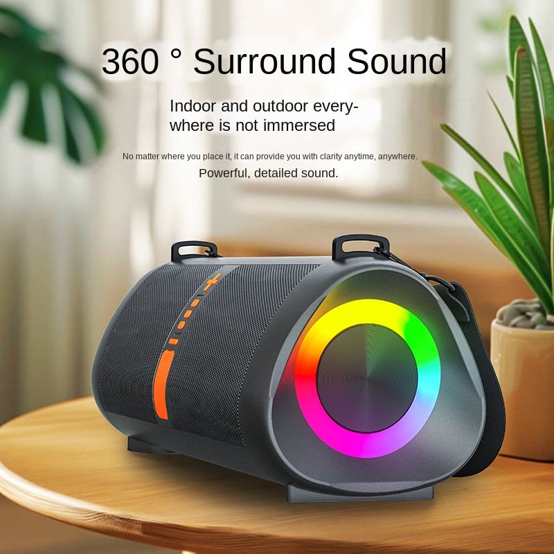 40W Bluetooth Speaker Waterproof Heavy Subwoofer RGB LED Mini Wireless Audio Square Home Bass sound bar portable Speaker