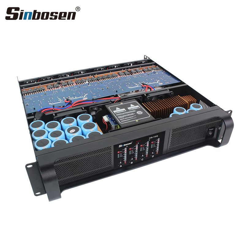 High Efficient Cooling System DS-10Q 8 Rear Fans Sinbosen Class TD Touring Audio Professional Power Amplifier outdoor events