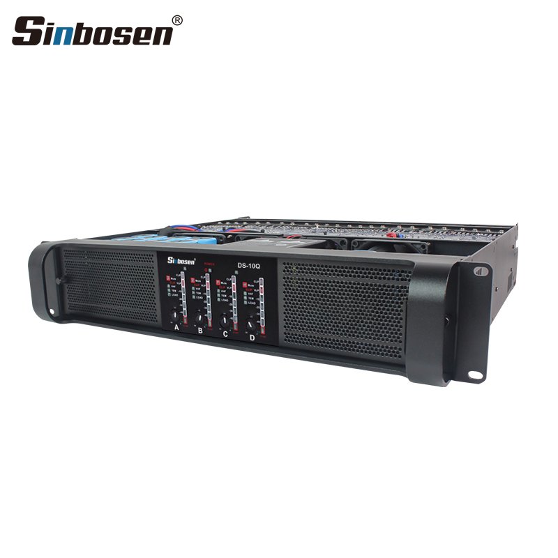 High Efficient Cooling System DS-10Q 8 Rear Fans Sinbosen Class TD Touring Audio Professional Power Amplifier outdoor events