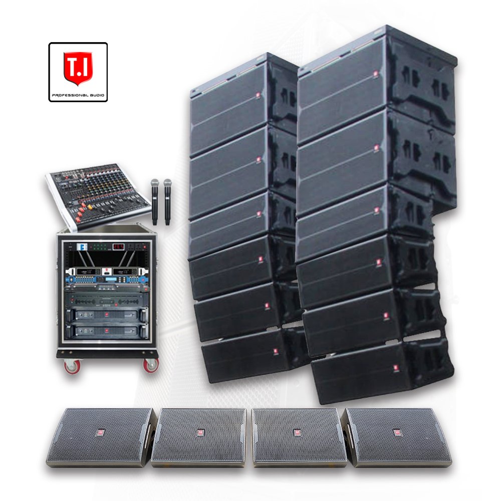 LA-210 Line Array Audio Equipment Powered Speaker Outdoor Subwoofer Loudspeaker Stage Wedding Performance