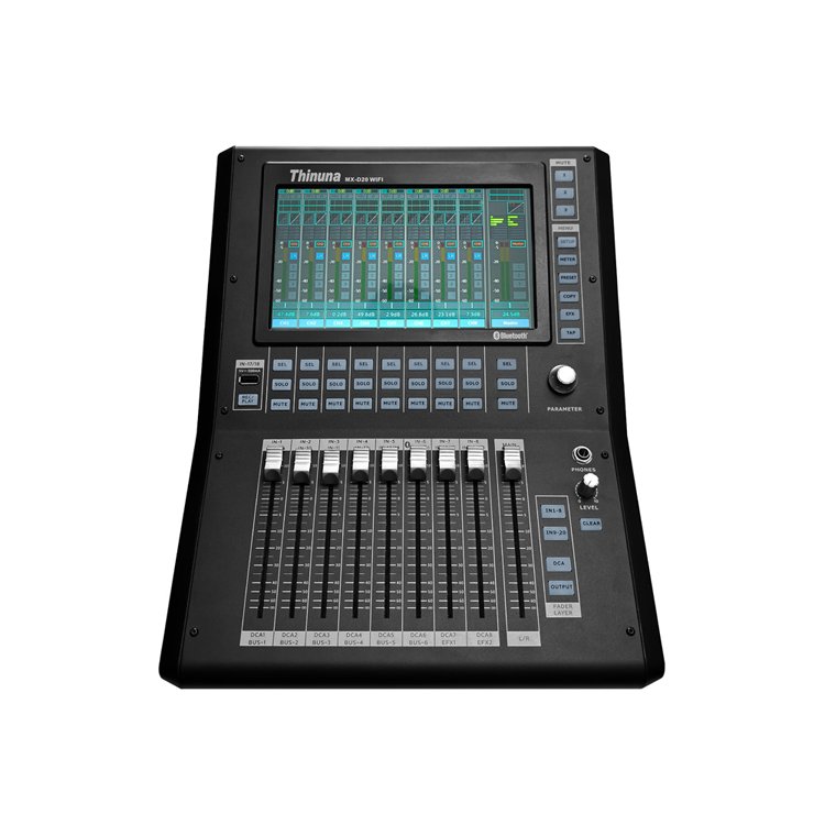 Thinuna MX-D20-WIFI Multifunctional Mixer Digital 9 Inch Touch Screen Professional Wifi Console Mixing for Stage Performance