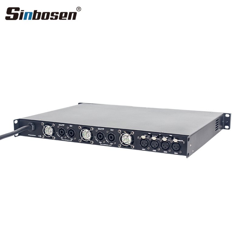 K4-800 4 channel 1u power amplifier professional class d 800 watts audio