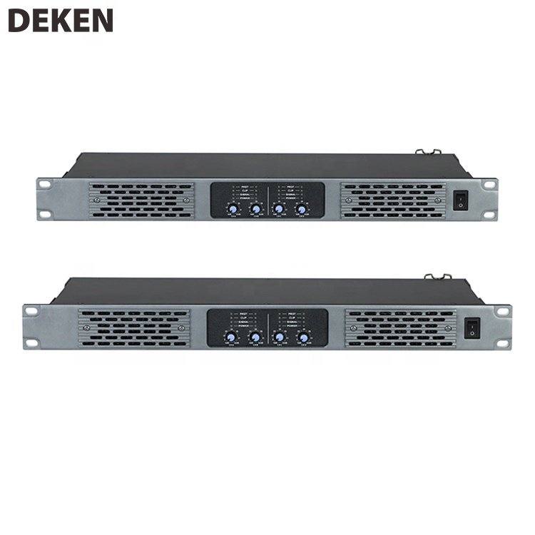 DEKEN DA-4200 Professional 4 Channel Audio Amplifier 8 Ohms 200w Power Amp 1U Class D Sound Digital Power Amplifier