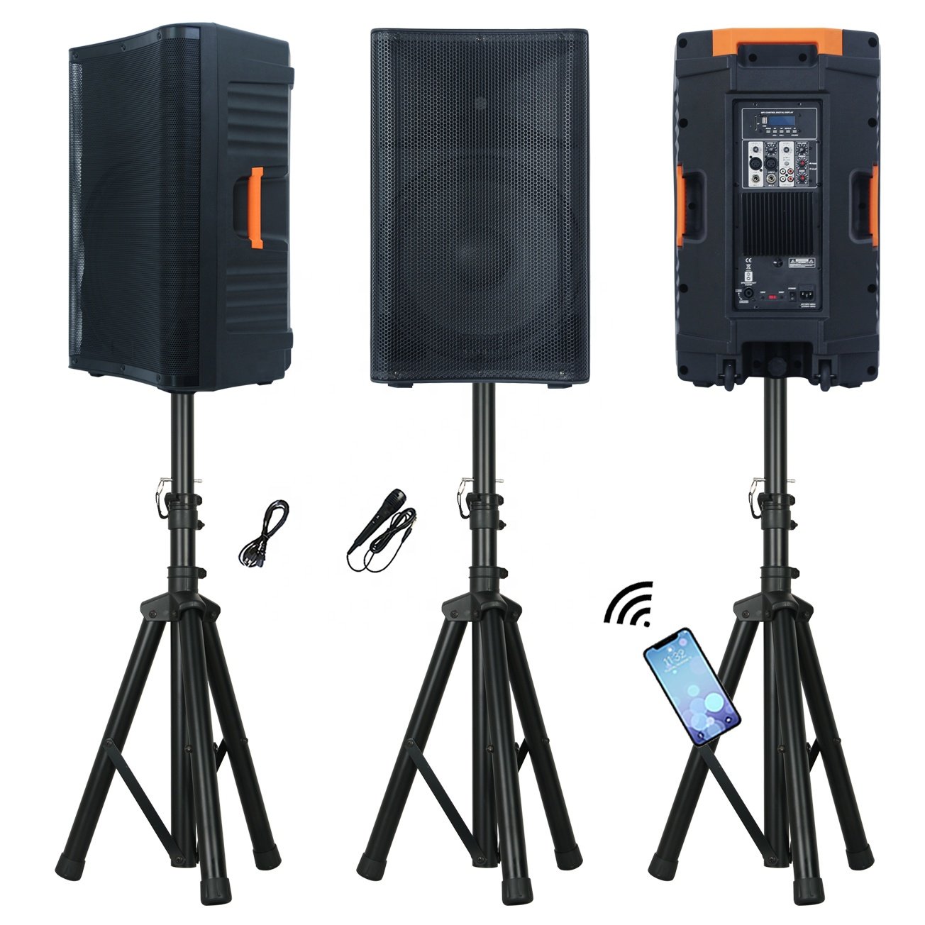 Woofer Professional audio 1800W 15inch powered PA speaker system sound box DJ equipment outdoor party speakers Bocina Parlante