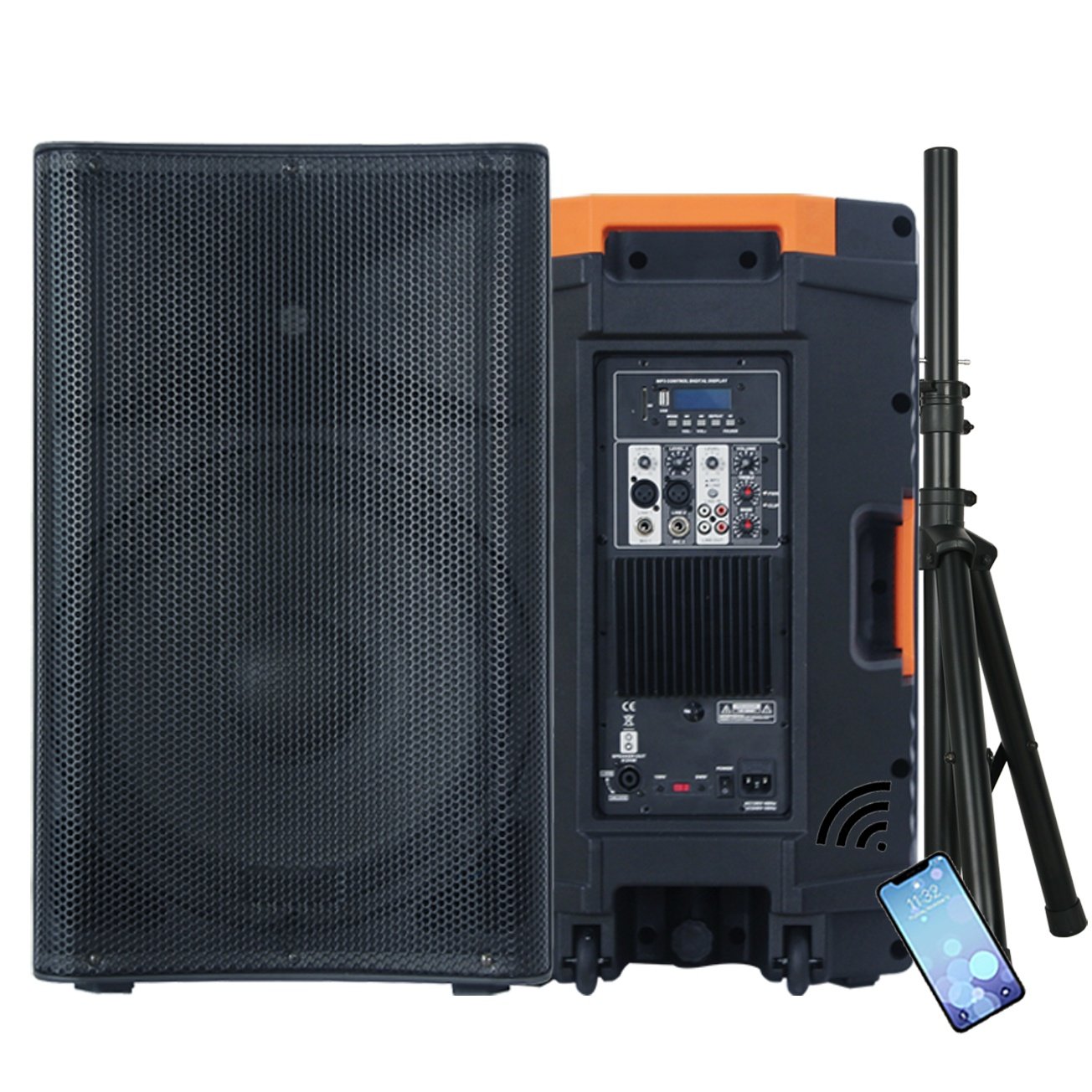 Woofer Professional audio 1800W 15inch powered PA speaker system sound box DJ equipment outdoor party speakers Bocina Parlante
