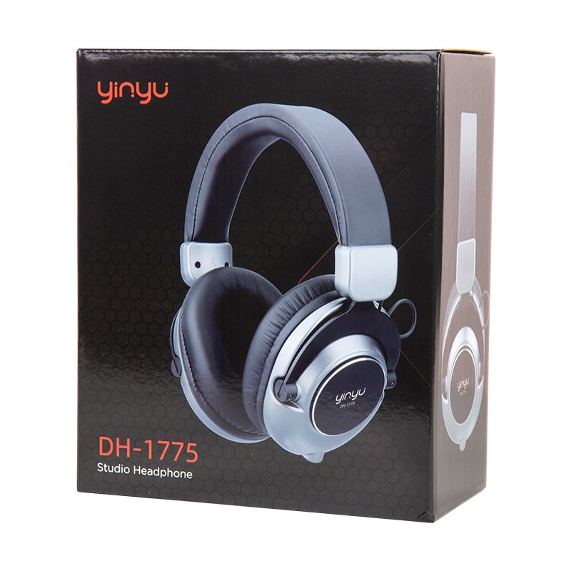 DH1775 Professional Over-Ear Headphones for DJ Mixing and Recording Audio Sound Equipment with Deep Bass Monitoring