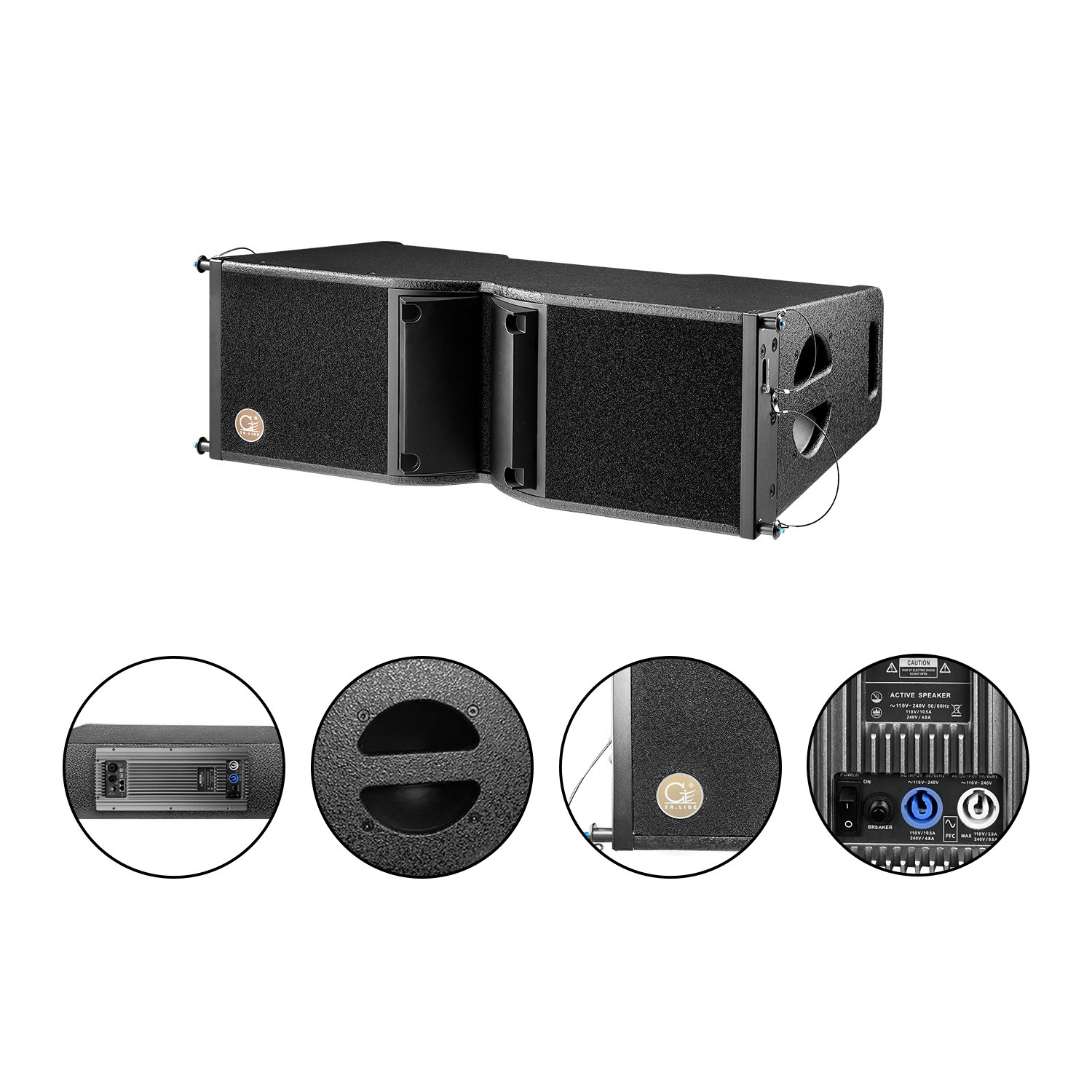 Baona professional audio video lighting speaker 8 inch active Line Array sound equipment/amplifiers/speaker