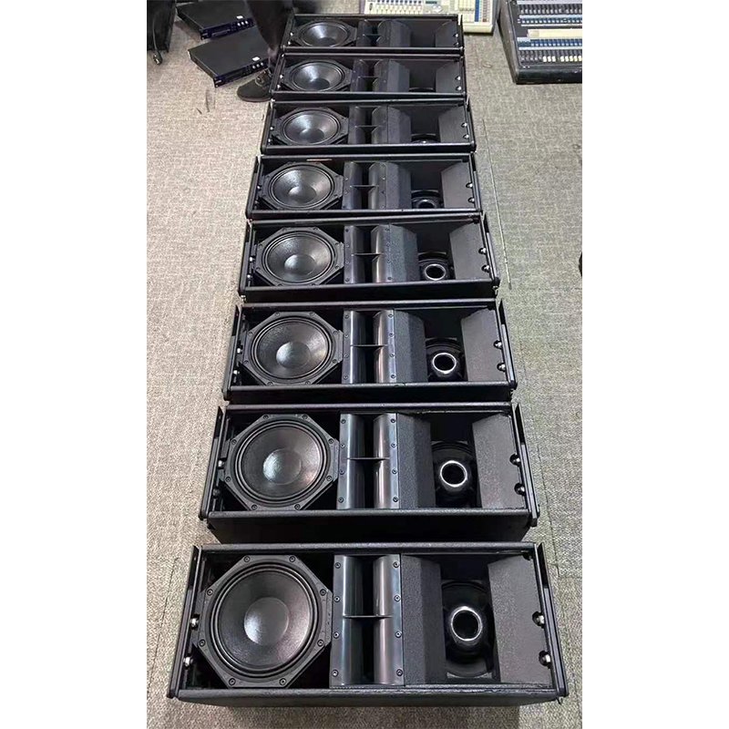 Full range dual 8 inch line array speaker system three way line array speakers PA system outdoor concert sound system