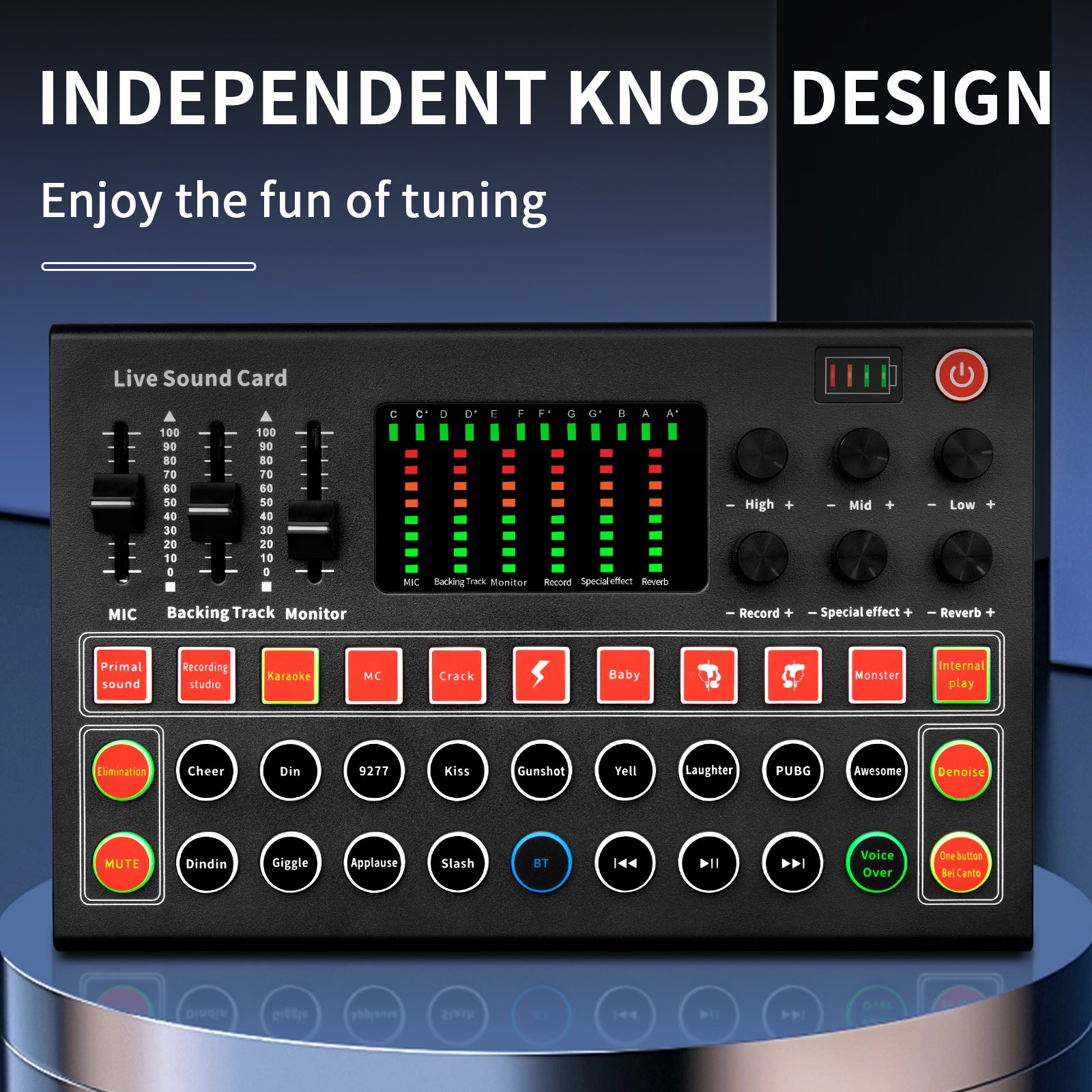 BG4 LIVE Sound card Audio Interface Mixer Microphone Stand Podcast Equipment Bundle External Podcast Sound Cards