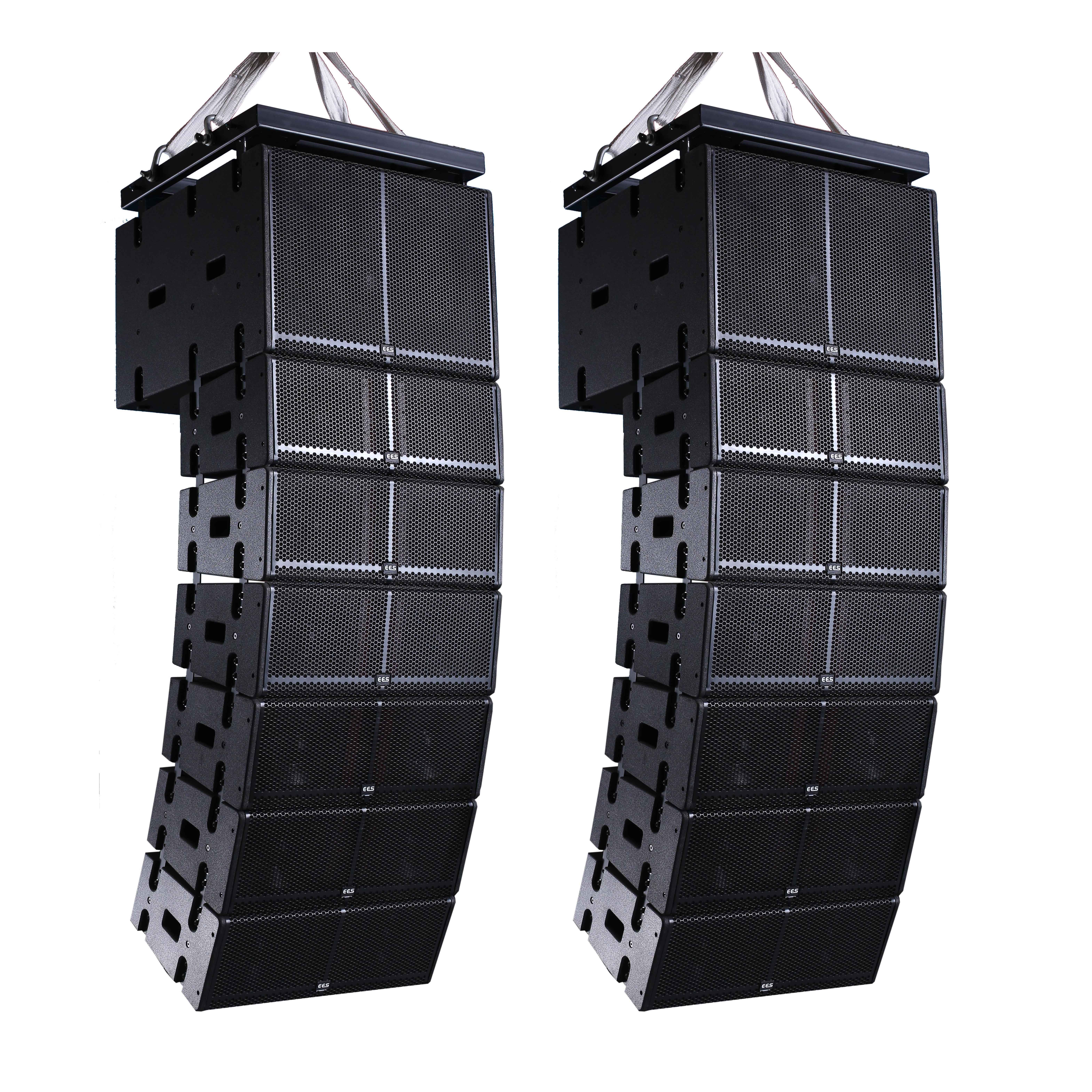 China Powered line array speaker audio system with double 8 inch full range + subwoofer 18 inch