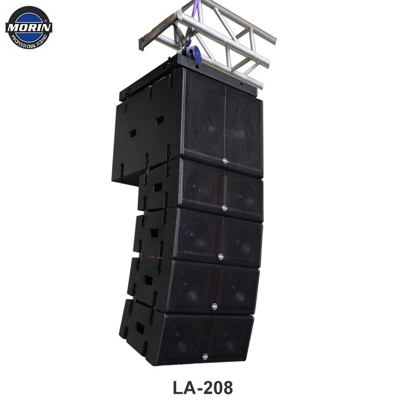 China Powered line array speaker audio system with double 8 inch full range + subwoofer 18 inch