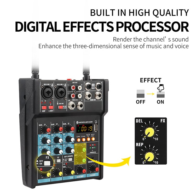 Audio Mixer Amplifier Equipment