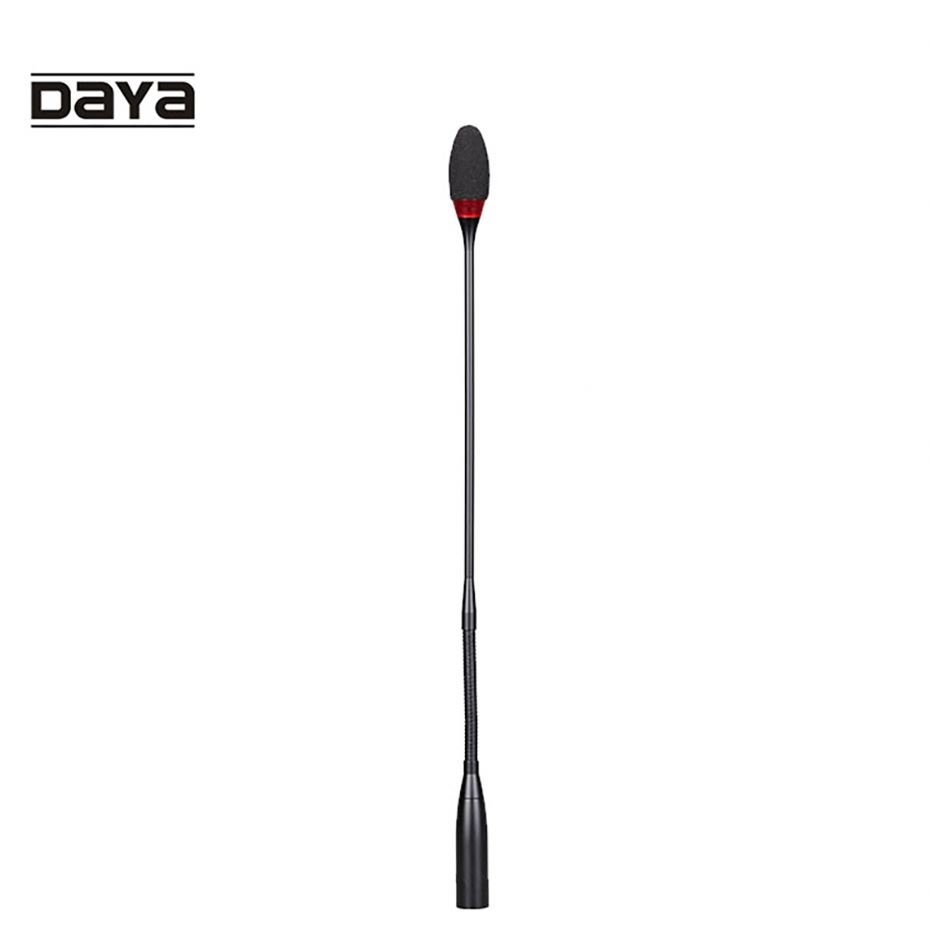 Hot Sell Push to Talk Gooseneck Conference Microphone Metal Radio & Tv Broadcasting Equipment Wired Ribbon Microphone DAYA,DAYA