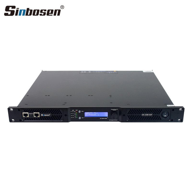 D4-1500 fir dsp live sound power amplifier 4 channel class d with dsp audio processor