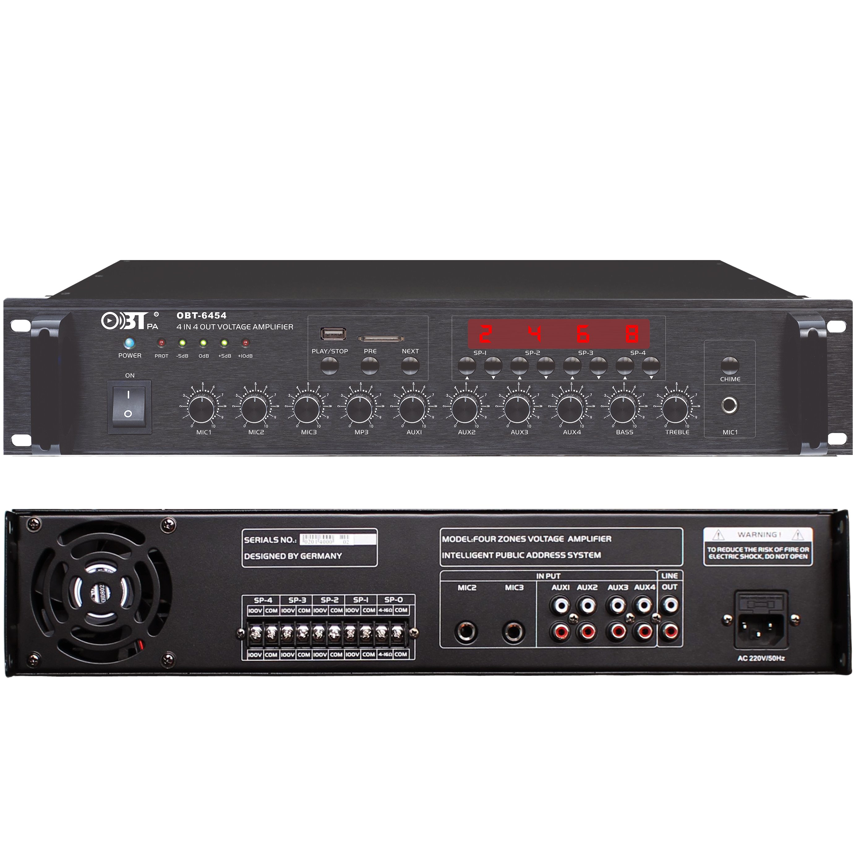OBT-6154 4 Channel Power Amplifier Types Audio Professional Power Amplifiers Mono Block Power Mixer Amplifier