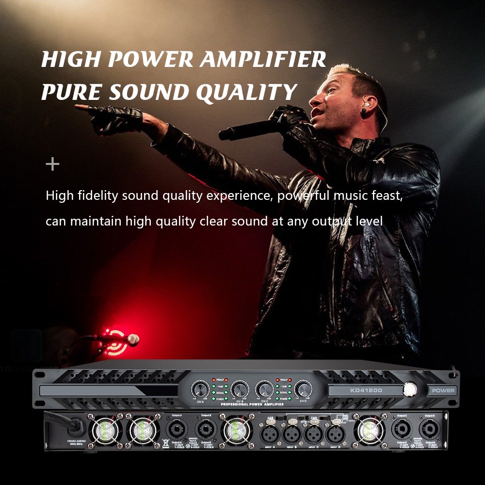 DP Series Stage Professional Audio Sound Equipment Amplifiers 2000 Watts 2/4 Channels High Power Digital Power Amplifier
