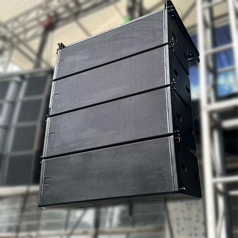 WL12 professional sound bi-amp 3 way double 12" line array neodymium speakers